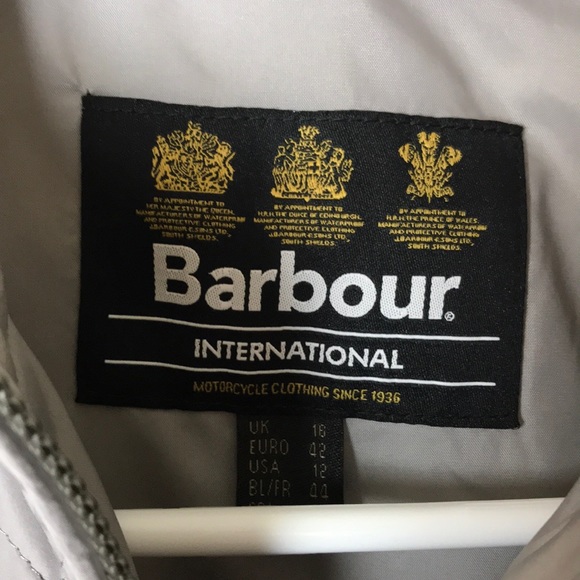 Barbour gray farleigh quilted zip up jacket 12 - Picture 3 of 3